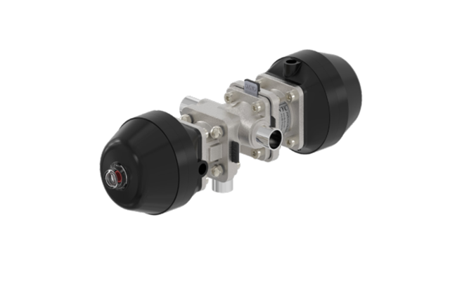 衛生級(ji)不鏽鋼多通隔膜(mo)閥