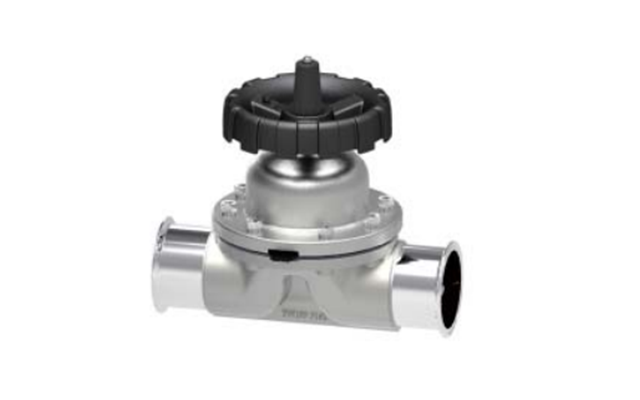 衛生級手(shou)動不鏽鋼(gāng)隔膜閥